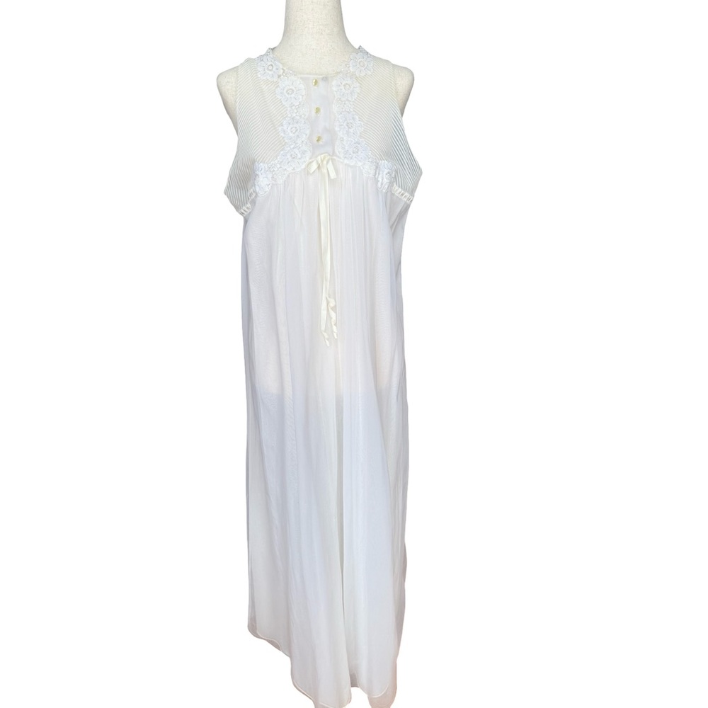 VTG Gossard Artemis Elegant Ivory Lace Nightgown Size Large